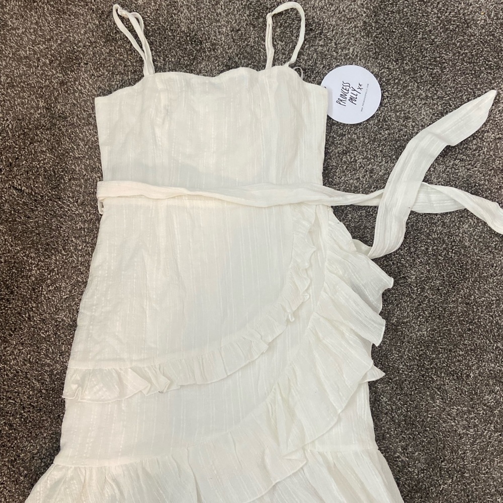 white mini dress